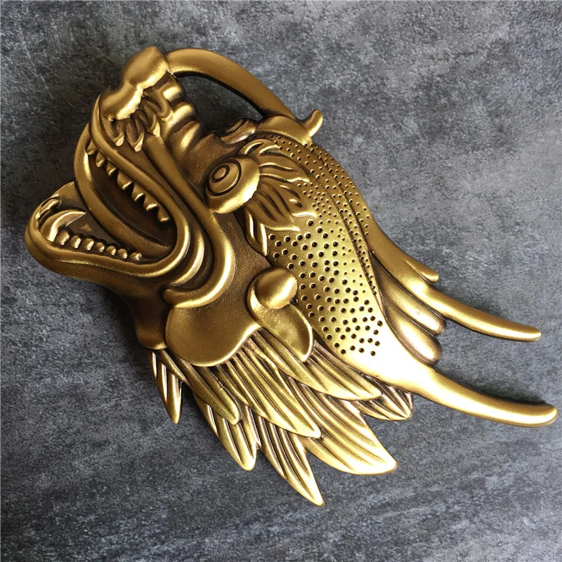 Big Dragon Head Belt Buckle (4)