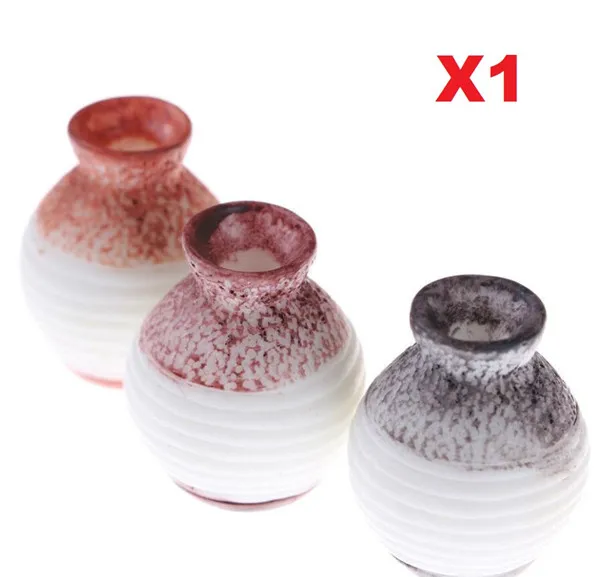 

1:12 Dollhouse Miniature Furniture Accessory Flower Vase Pot Jar Landscape X1