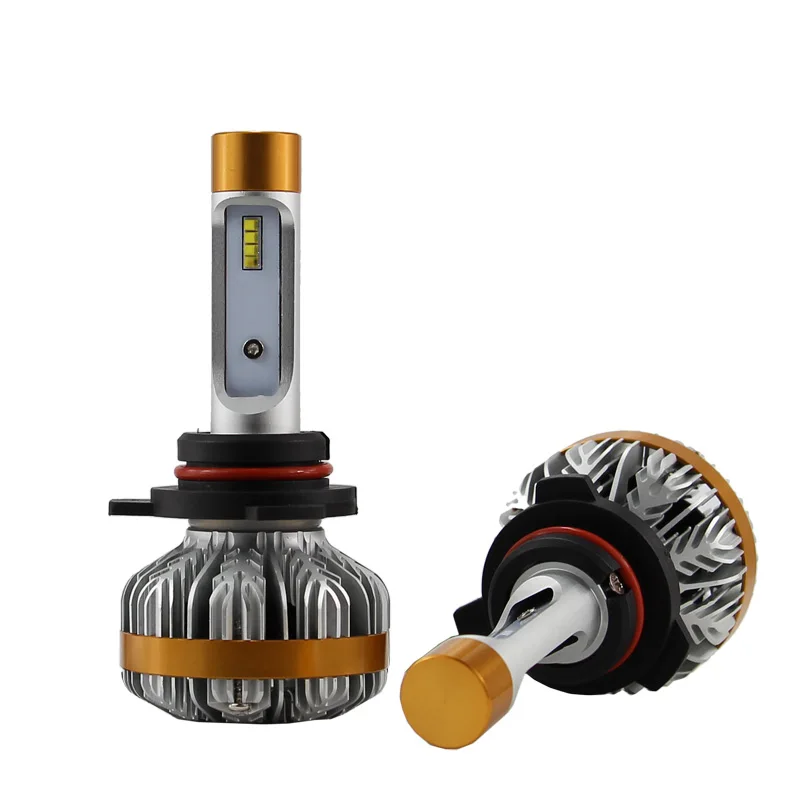 

1 Set 9012 HIR2 50W 6000LM Z7 LED Headlight LUMILED LUXEON ZES Chips Built-in Canbus Decoder Pure White 6000K Driving Fog Lamps