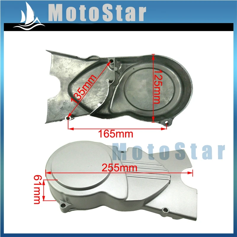 Silver Left Engine Stator Cover For Chinese 50cc 70cc 90cc 110cc 125cc