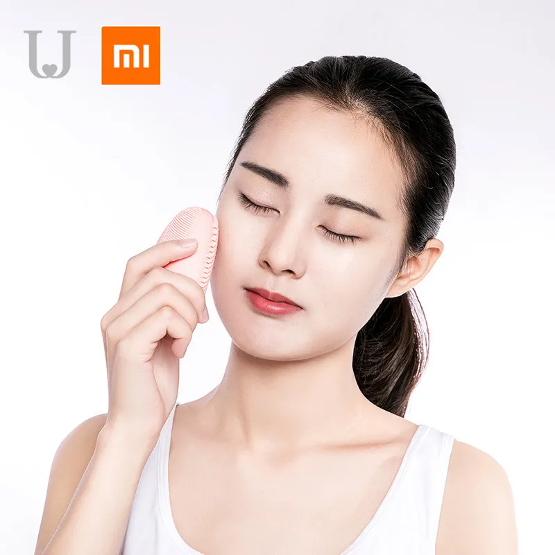 Xiaomi mijia sonic Очищающая щетка для лица, Мини электрическая Массажная стиральная машина, водонепроницаемые силиконовые инструменты для глубокого очищения лица