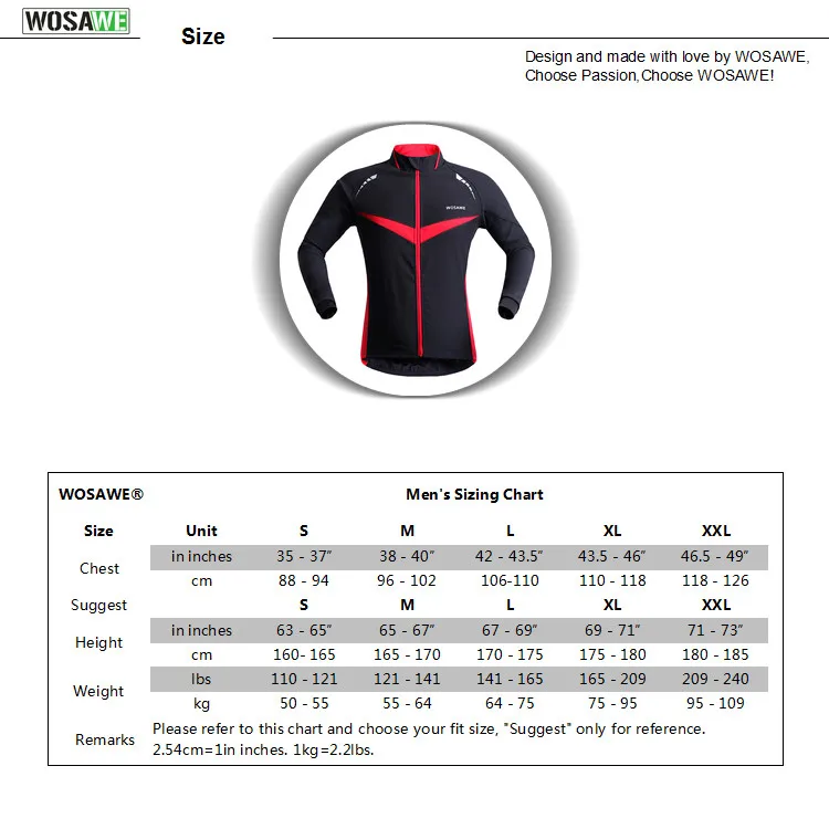 WOSAWE зима осень ветрозащитная велосипедная куртка с длинным рукавом MTB горный велосипед Джерси одежда Светоотражающая велосипедная ветровка
