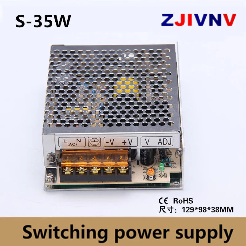 

single output switching power supply 35w output 5v 7a, 15V 2.3A, 24V 1.45A power supply ac-dc led power supply 12v 2.9A,