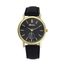 20107 men’s watch Relogio masculino Saat New Unisex Leather Band Analog Quartz Vogue Wrist Watch Watches for women