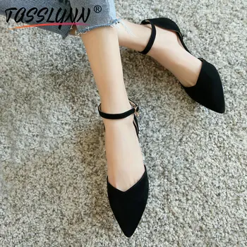 

TASSLYNN 2019 Thin Med Heels Women Pumps Spring and Autumn Women Shoes High Heels Pointed Toe Two-piece Heel Women Shoes 34-41