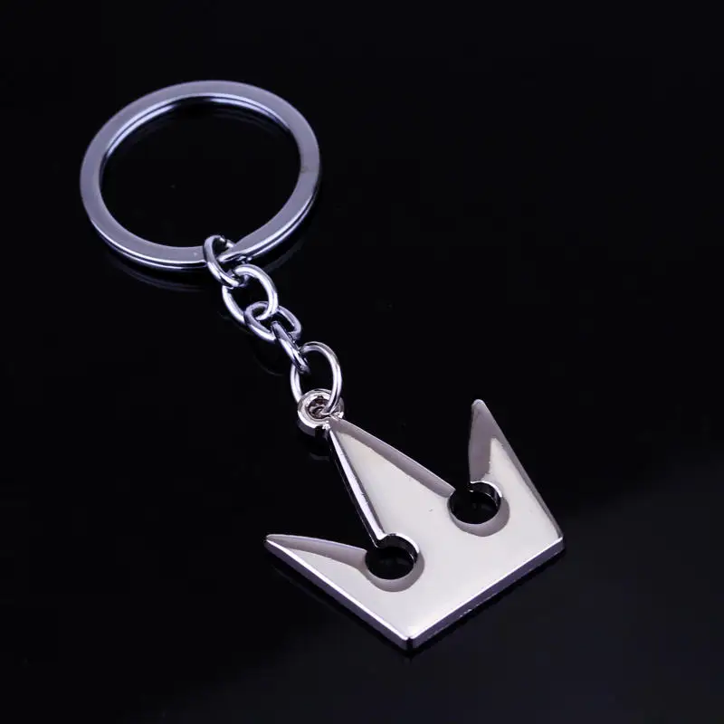 Игра Kingdom Hearts 3 Sora Key Keyblade оружие металлический кулон ожерелье декоративный брелок для ключей орнамент подарки косплей - Окраска металла: silver