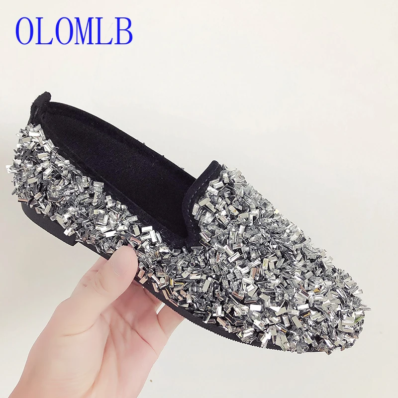 

OLOMLB Women Flats Shoes Woman Loafers Summer Autumn Fashion Leopard Flat Casual Shoes Women Shallow Oxford Shoes For Women