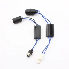 Kelimi T10 Автомобильный светодиодный декодер преобразует BA9S для T10 Базовые Светодиодные лампы Предупреждение cancelers нагрузочным резистором ошибок