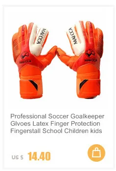 Профессиональный футбольный вратарь Glvoes латекс противоскользящей защита пальцев Fingerstall детская Training Футбол Перчатки вратаря