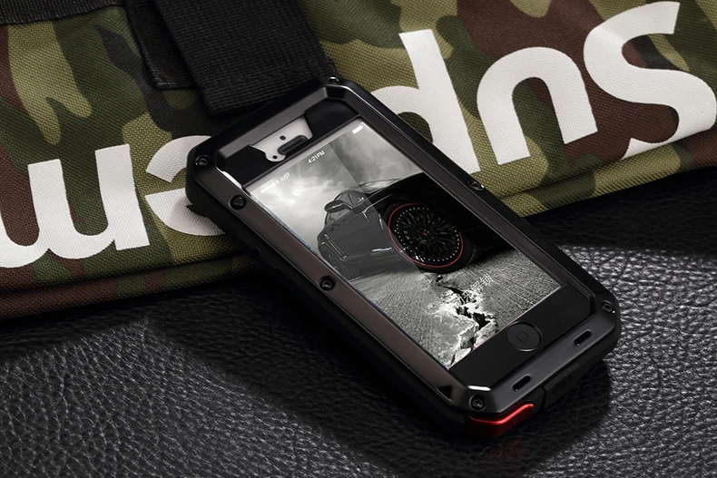 Сверхпрочная защита Doom армированный металлический алюминиевый чехол для телефона для iPhone XR 6S 7 8 Plus Xs 11 Pro max 5S противоударный пылезащитный чехол