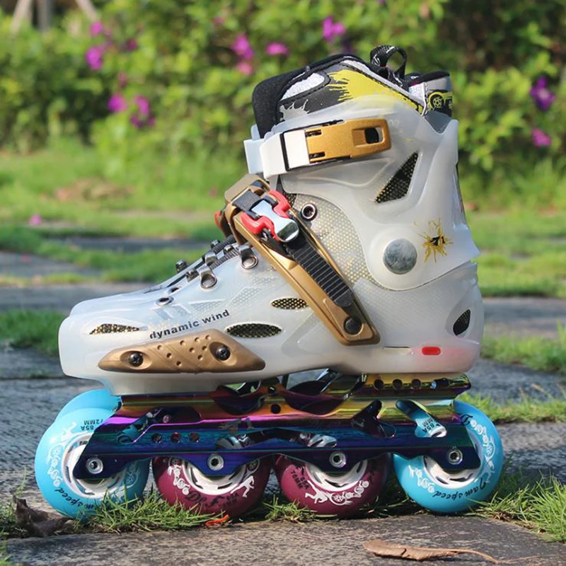 الكبار مضمنة المهنية rollerblade الأسطوانة رياضة التزلج الرجال والنساء الشكل التزلج الأسطوانة أحذية تزلج
