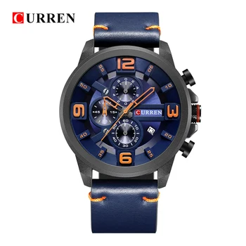 

CURREN 8288 Top Luxury Brand Men Watches Men's Sports Quartz Clock Man Leather Army Military Wristwatch Relogio Masculino Gifts