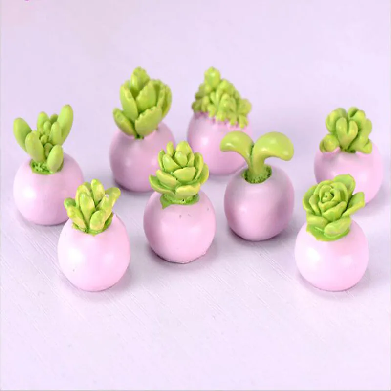 

Succulent Moss Micro-landscape Ornaments Resin Crafts Succulent Doll Furnishings DIY Materials Home Decoration Accessories