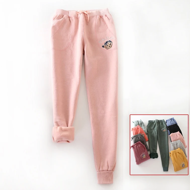 

winter pants capri warm women pants casual sweatpants streetwear trousers women plus size 100kg loose sweat pants fashion 2018