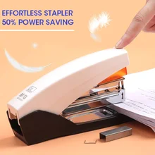 M & g 25/50 folhas sem esforço resistente grampeador livro de papel encadernação grampear máquina padrão material de escritório escolar papelaria 25