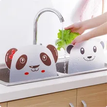 Милая панда присоска кухонная раковина щиток брызговик защита перегородка умывальник раковина доска вода брызг присоска раковина щитки водяной барьер пластина