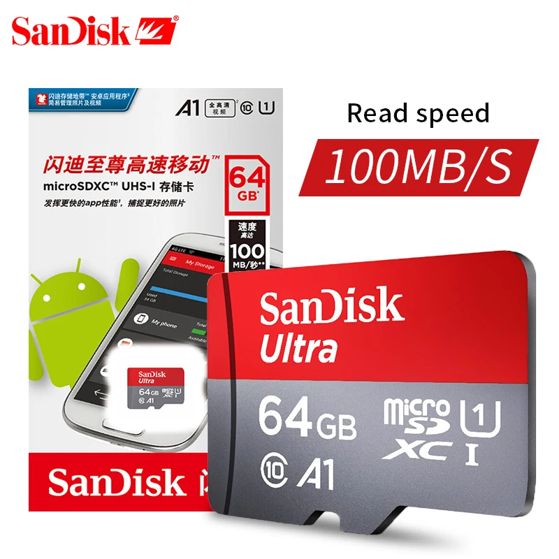 SanDisk карта памяти micro SD 200 ГБ 128 64 32 16 8 Гб|memory card|micro sd cardsd card |
