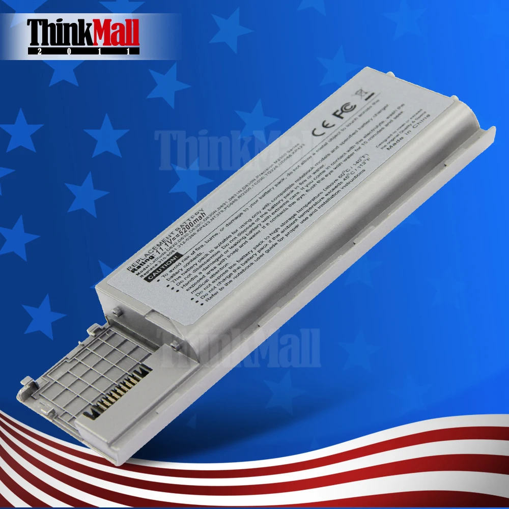 5pcs Brand New Laptop Battery For Dell Latitude D620 D630