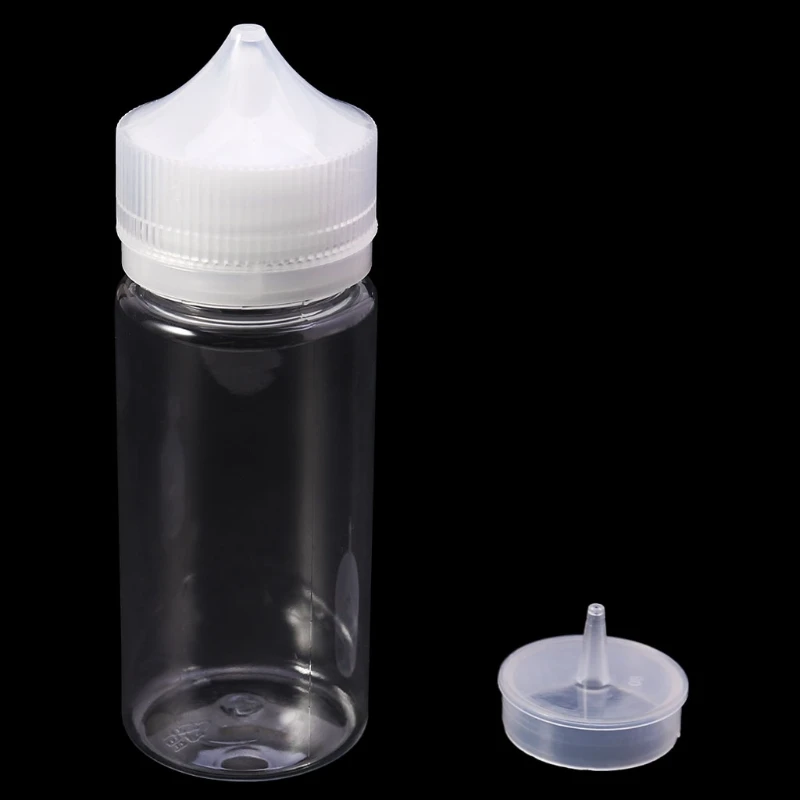 10 мл-120 мл ПЭТ пластиковая пустая капельница для жидких глаз прозрачная бутылка для воды с длинным наконечником