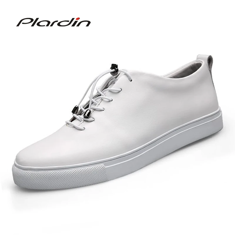 Plardin 2017 Four seasons Fashion Plus Size Man Plate font b shoes b font Split Leather