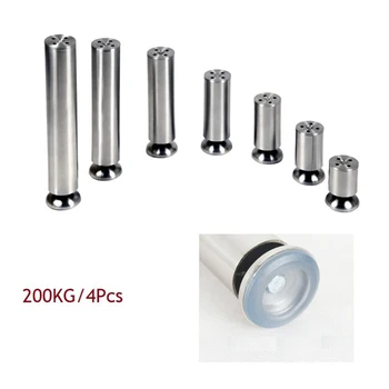 

4Pcs/Lot Dia.50mm Heavy Duty Stainless Steel Furniture Cabinet Sofa Chair Adjustable Leg Leveler Leveling Feet Screws Heavy Dut