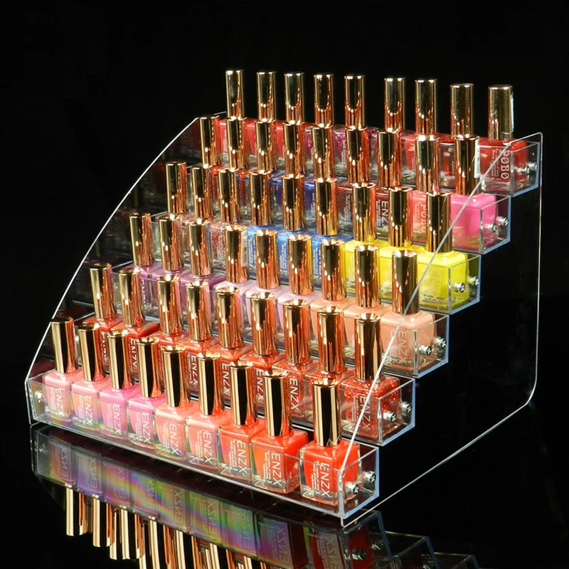 6 Tier Mac Lipstick Jewelry Display Stand Holder Nail Polish Rack New