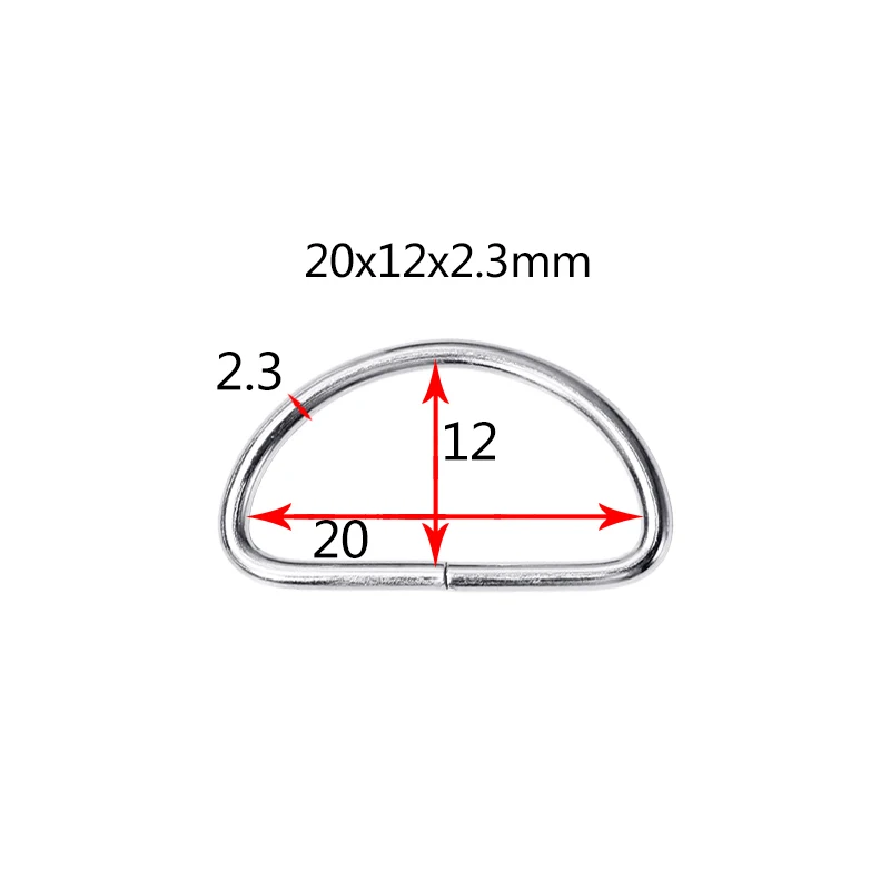 20 шт. винтажное металлическое d-образное кольцо пряжки для одежды DIY рукоделие багаж швейная сумка ручной работы кошелек ручные кнопки