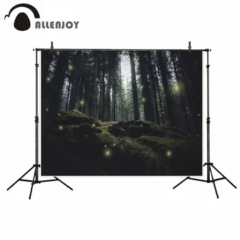 

Allenjoy backgrounds for photo studio Forest Grassland Gloomy Firefly unmanned photo studio backdrop high quality HD files