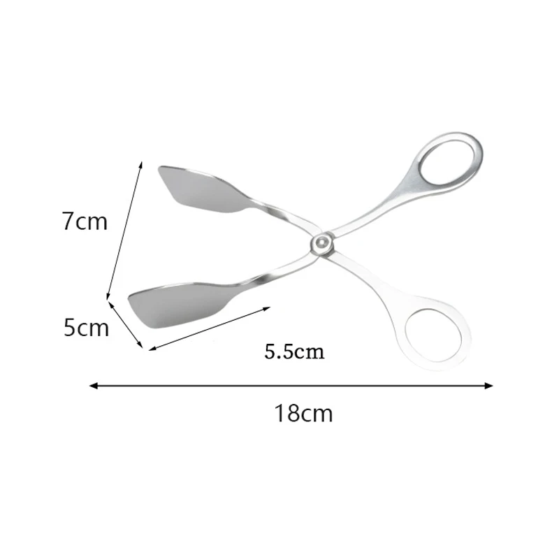 Недавно из нержавеющей стали щипцы для сервировки салата ножницы буфет вечерние Кейтеринг торт кухонные щипцы инструмент