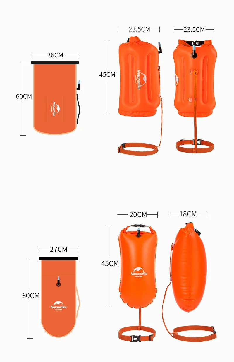 Naturehike речной Trekk 20L 8.5L плавающий мешок с дизайном воздушной камеры и сухой сумкой пространство для буй для плавания плавание ming гребля Триатлон