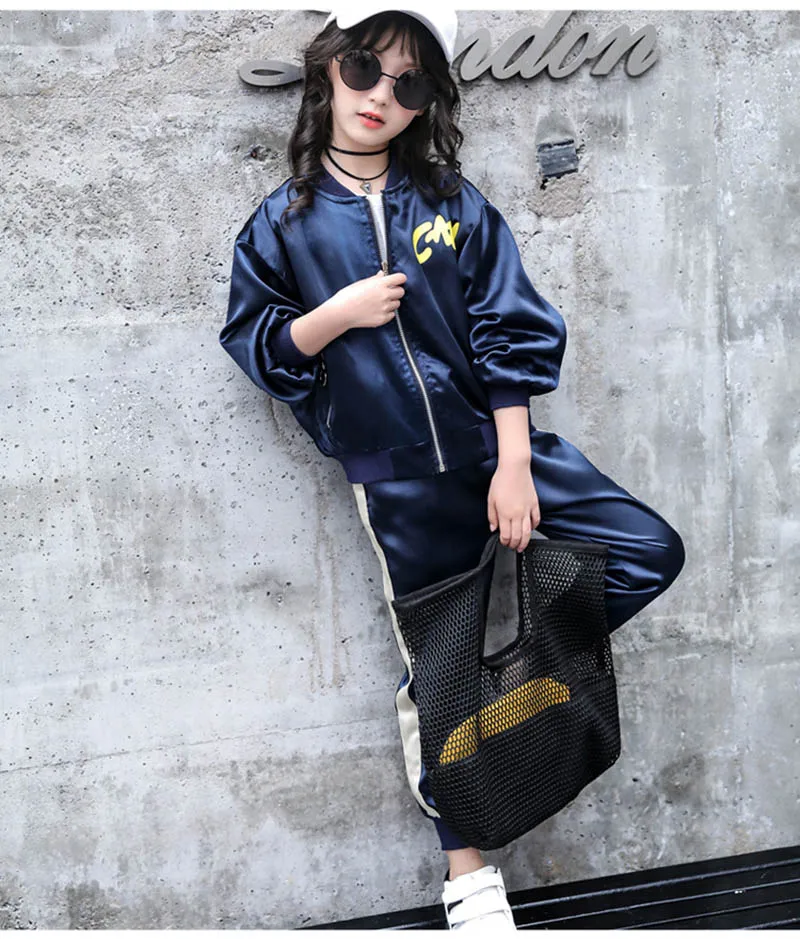 Autumn sports suit for girls Clothes Long Sleeve Kids Outfits Clothing Girl jacket + pants Set 2 PCS clothing for girls  (10)