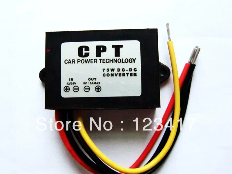

Free Shipping DC-DC Buck Converter 12V/24V to 5V 15A Step Down Voltage Module Car Power Supply