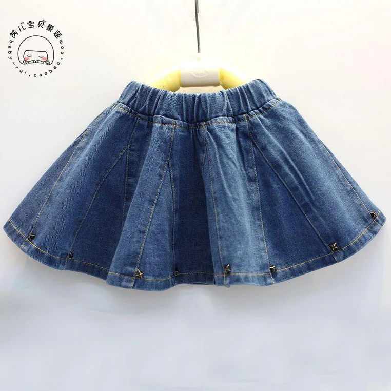 2017 summer spring new style baby girls denim skirt children Jean skirt