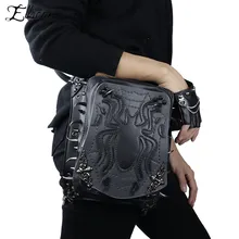 Панк Мода Паук поясная сумка женская Новая европейская черная Готическая поясная сумка для женщин Rrivet плечо тактические карманы поясная сумка