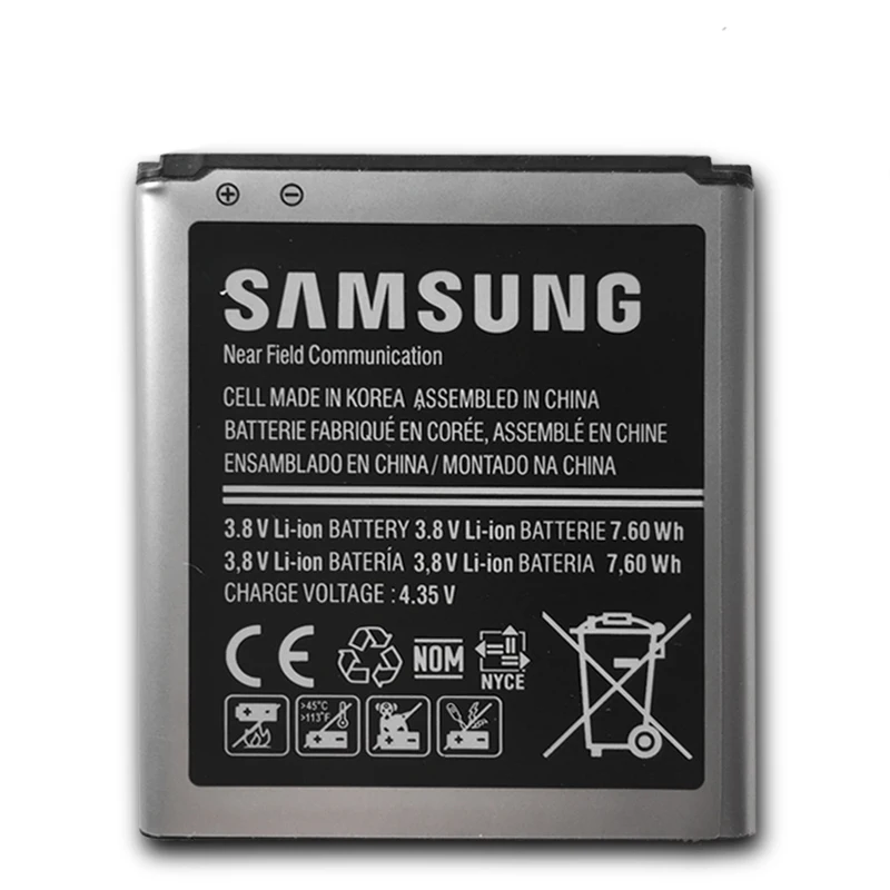100% Original Samsung Phone Battery for Galaxy Core 2 Replacement G355 G355H G355M EB-BG355BBE 2000mAh | Мобильные телефоны и
