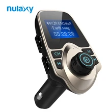 Nulaxy bluetooth fm передатчик аудио автомобильный Mp3 плеер Беспроводной в автомобильный fm-модулятор громкой связи Bluetooth-гарнитуры для авто с ЖК-дисплей Дисплей