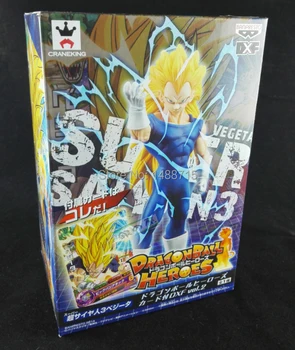 

New Hot Vegeta Super Saiyan 3 Battle Cool Classic Anime Comic Akira Toriyama Dragon Ball Z 6.5" Action Figure Toys Box