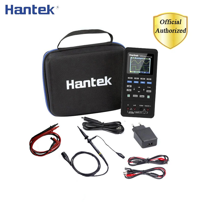 

Hantek 3in1 250MSa/S Digital Oscilloscope Waveform Generator Multimeter Portable USB 2 Channels 40mhz 70mhz Multifunction