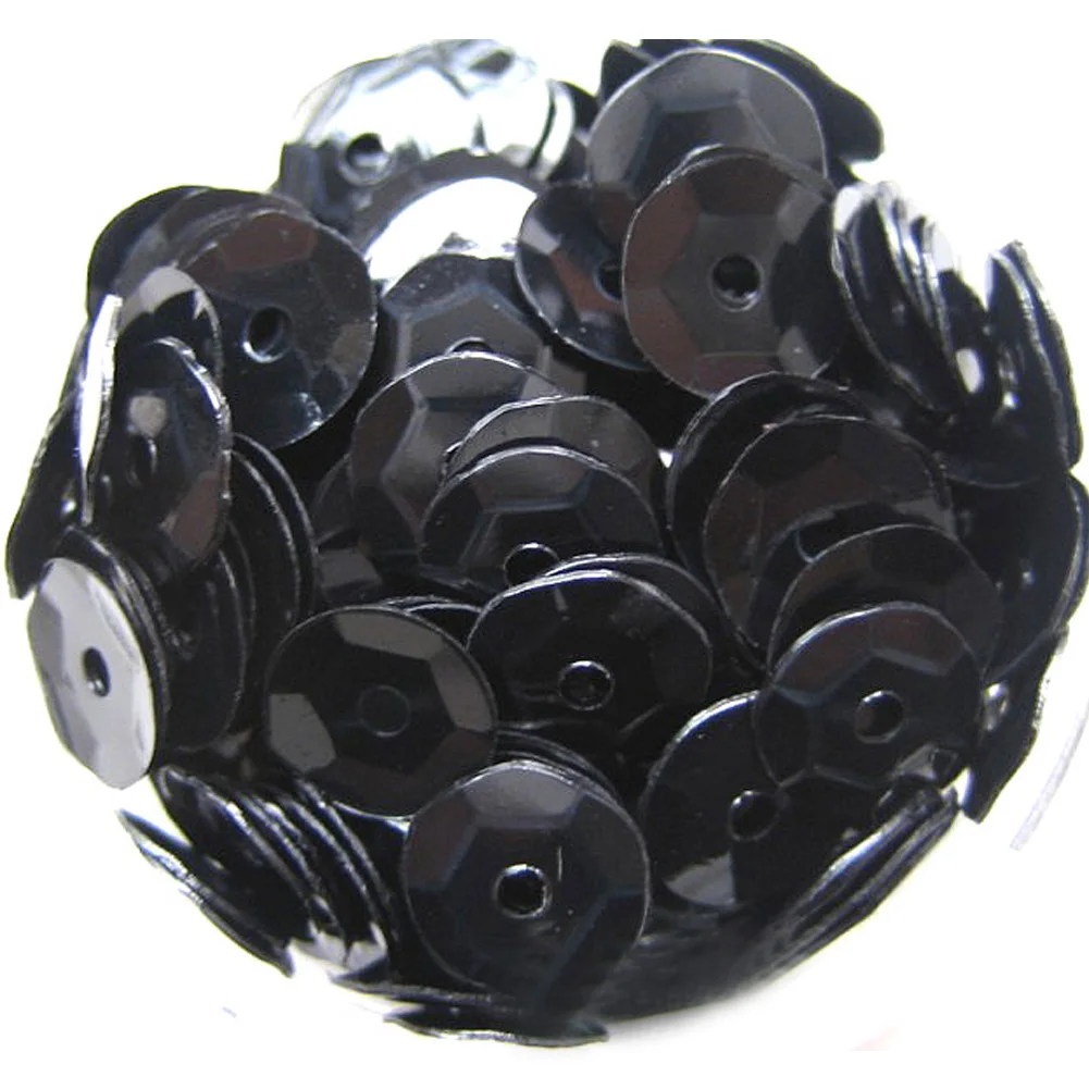 

400pcs 6mm Sequin Embellishment Muti-Color Handmade Craft DIY Round Concave And Convex Piece Clothing Accessories With Hole