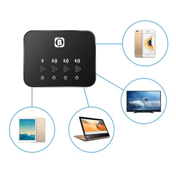 

Multi-pair 1 to 3 Optical Transmitter Bluetooth v4.1 Mini for TV Dual Link Wireless Music Audio Adapter for Headphones/Speakers