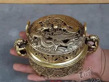 

The Bronze Dragon copper incense ornaments wholesale aromatherapy incense supplies decorative gift Home Furnishing antique co