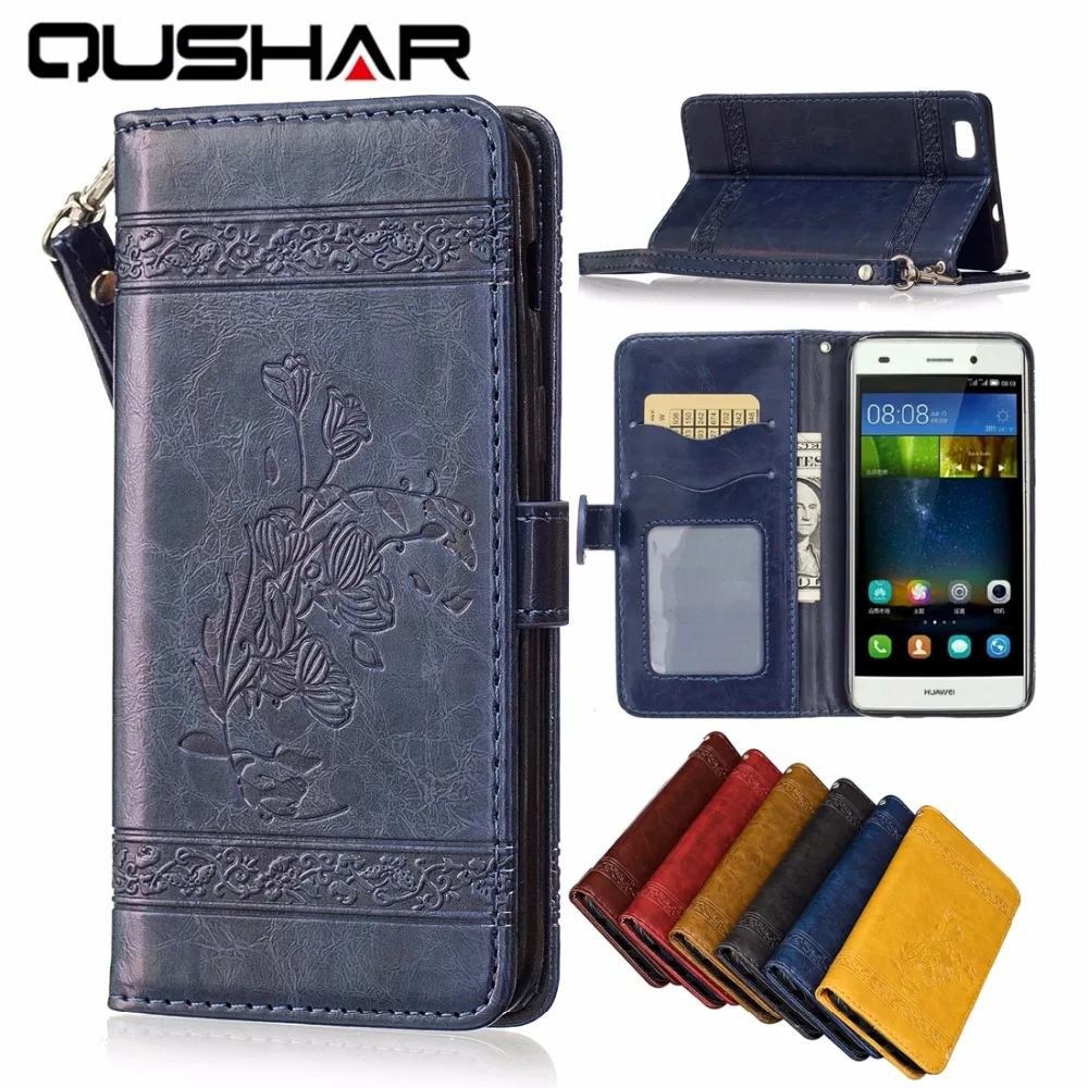 

Luxury Genuine Leather Case For Huawei P8 lite 5" PU+Soft Silicon Wallet Cover For Coque Huawei P8lite ALE-L21 Phone Bag Fundas