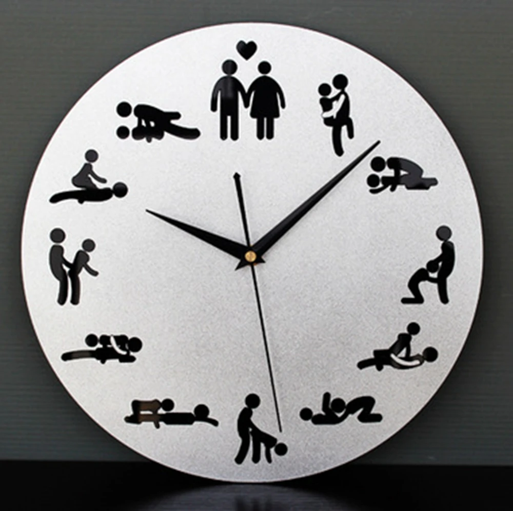 Free Shipping 1Piece Kama Sutra Sex Position Clock / 24Hours Sex Clock / No...