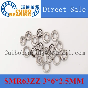 

SMR63 Z SMR63ZZ L-630ZZ WA673ZZA 3 x6x2. 5mm Miniature stainless steel bearing 440C material