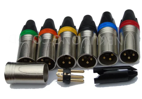 Высокое качество 100 шт./лот NC3MXX NC3FXX B 3Pin XLR разъем с золотым покрытием 3pin|connector