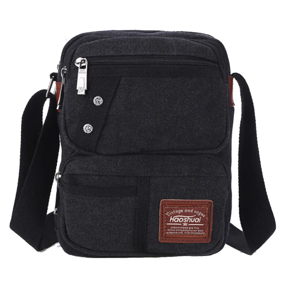 

New Men's Canvas Messenger Shoulder Bag Casual Vintage Medium Travel Bag