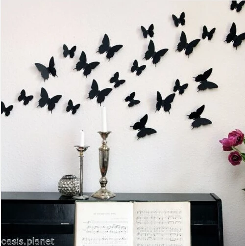 wonderful black red white 12 pcs art design decal wall sticker home decor room decorations 3d - Wall Designs Stickers wonderful black red white 12 pcs art design decal wall sticker home decor room decorations 3d - Wall Designs Stickers