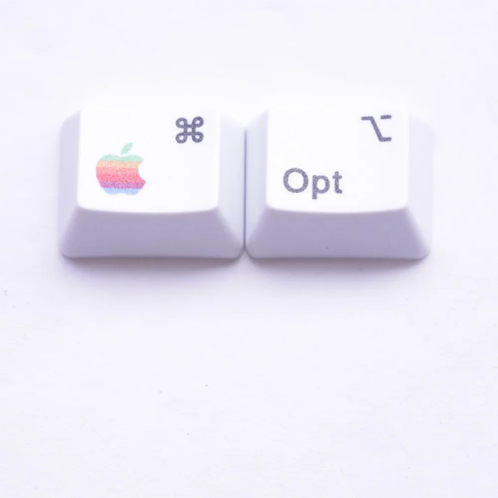 Колпачки для клавиш PBT MAC Commond и дополнительные клавиши краска сублимация Cherry MX