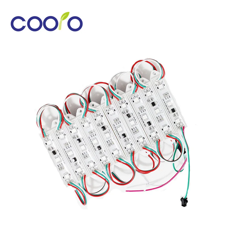 

WS2811 RGB LED module SMD 5050 LED backlight back light for sign SMD5050 DC12V 3 led 0.72W WS 2811 IP65 waterproof,free shipping