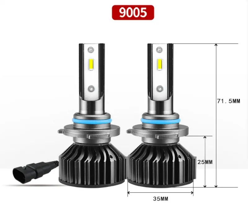 

Auto Headlight Led H11 H7LED H4 H1 H3 H8 H9 LED 9005 9006 Bulb no canbus 10000LM 50W 6000K Car Headlamp 12V 24V Led Fog Lamp